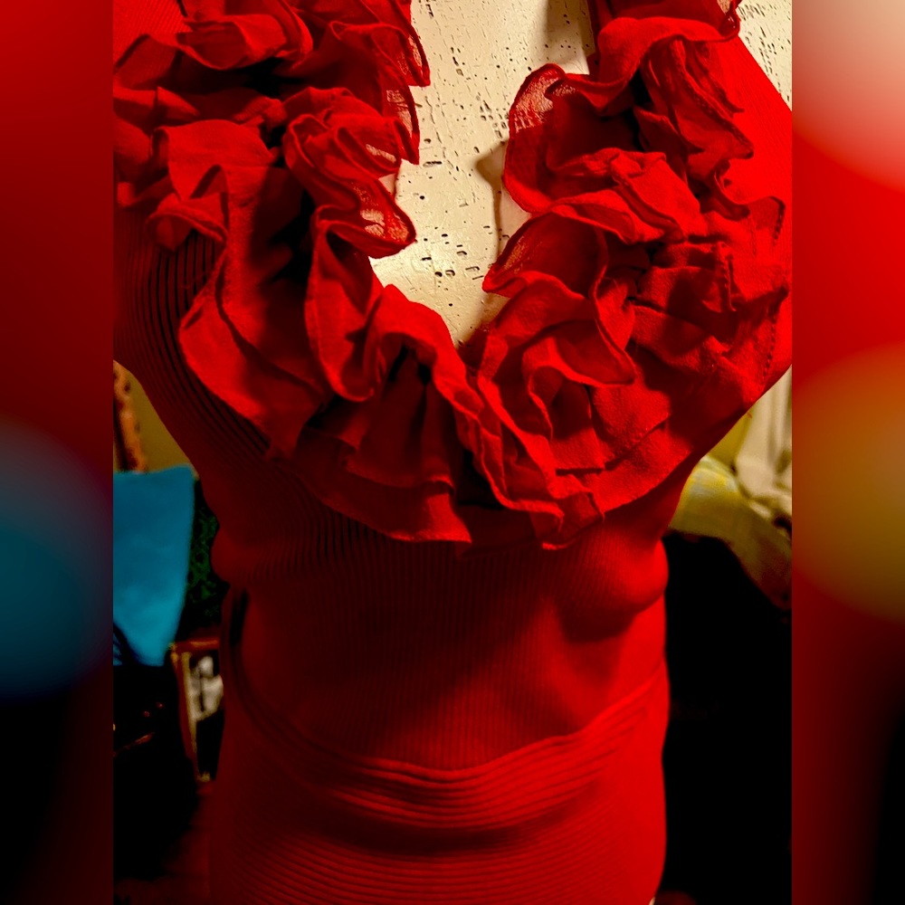 S/M Red New Year’s Eve Blouse